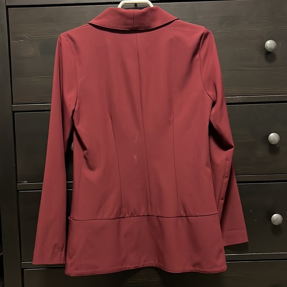 Womens Medium Burgundy Blazer - Picture 2 of 2